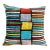 Silk Ikat Stripe Colorblock Pillow For Sale