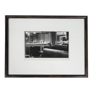 Contemporary Black and White Photograph Man in Diner Palo Alto California For Sale