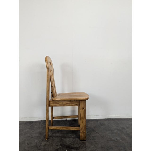 Vintage Chalet Pine Chairs, 1980s, Set of 4 For Sale - Image 5 of 7