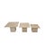 Italian Travertine Coffee or Side Tables, 1980s, Set of 3 For Sale