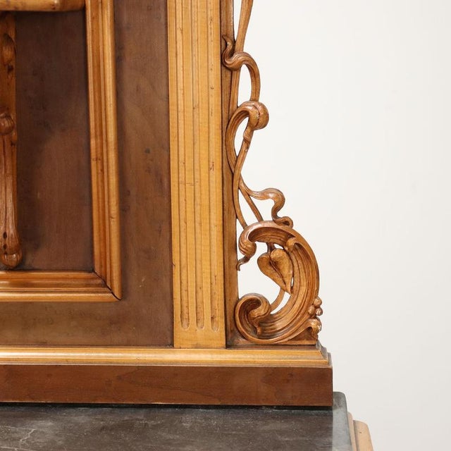 Wood Liberty Bedside Tables in Marble, Set of 2 For Sale - Image 7 of 12