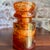 Industrial Antique Hemingray No. 19-30 Amber Color Glass Repurposed Insulator Candle Holder For Sale - Image 3 of 7