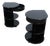 Postmodern Black Lacquered Nightstands from B&B Italia / C&B Italia, 1980s, Set of 2 For Sale