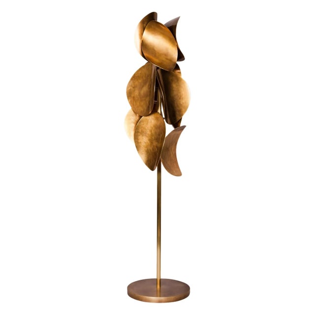 Metal Echo Floor Lamp by Atelier Demichelis For Sale - Image 7 of 7