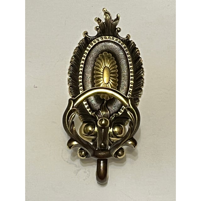 Art Deco Chiarini Brass Towel Holder, 1940s, in Very Good conditions. Designed 1920 to 1949