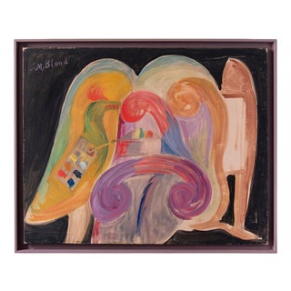 Maurice Blond, the Artists Studio, 1974, Oil on Canvas For Sale