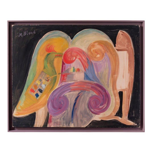 Maurice Blond, the Artists Studio, 1974, Oil on Canvas For Sale