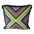 Colorful Caribbean Multi Stripe Pillow Cover For Sale