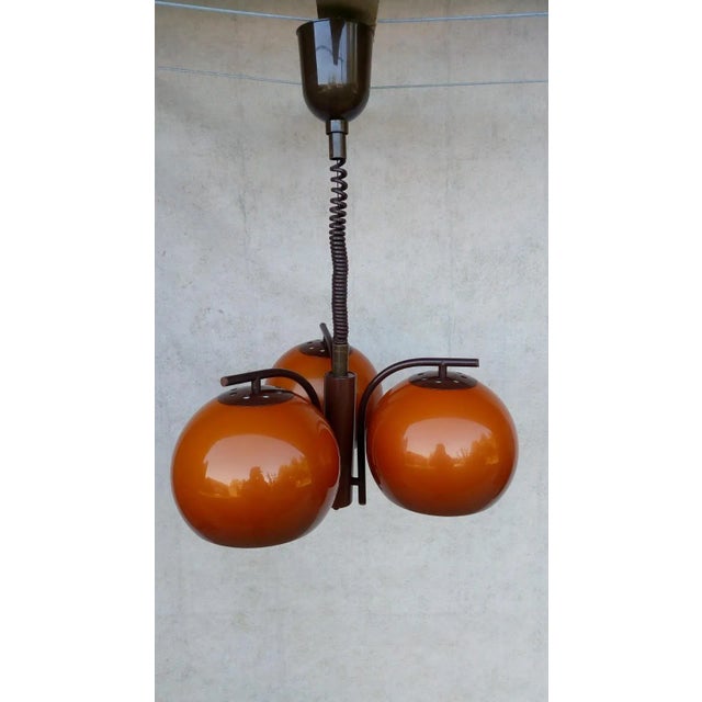 Vintage Red Chandelier, 1980s For Sale - Image 11 of 11