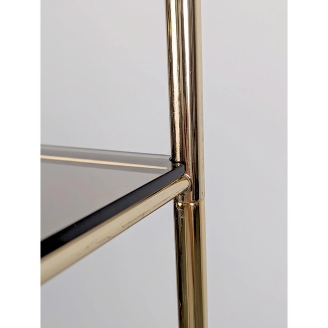 Mid-Century Modern Mid-Century Tension Pole Shelving in Brass, 1960s For Sale - Image 3 of 7