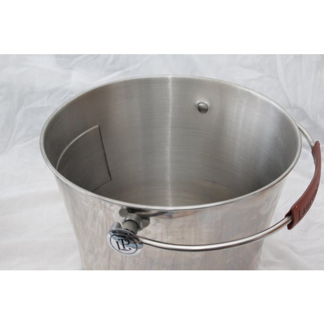 Large Metal Champagne Wine Bucket with Handle For Sale - Image 10 of 11