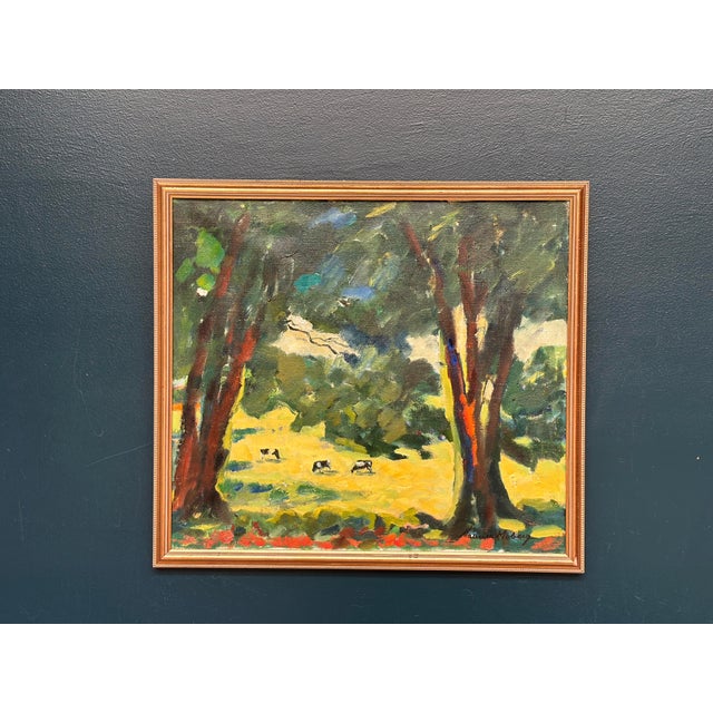 Maurice Moberg, Gläntan, Båstad, 1950s, Oil Painting on Canvas, Framed For Sale - Image 7 of 18