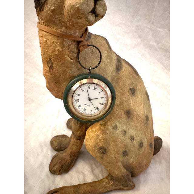 Vintage Rabbit figure with clock. Super cute and would be great for a themed alice and wonderland garden party. Perfect...