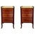 Late 19th Century Bouillotte Louis XVI Style, Marquetry and Bronze Nightstands, A Pair For Sale - Image 15 of 18