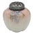 Antique Mount Washington Hand Painted Burmese Art Glass Melon Shaped Shaker, Circa 1890 For Sale