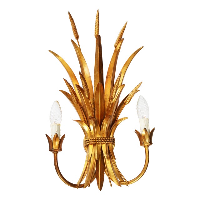 Large Hollywood Regency Wall Lamp by Hans Kögl, 1970s For Sale