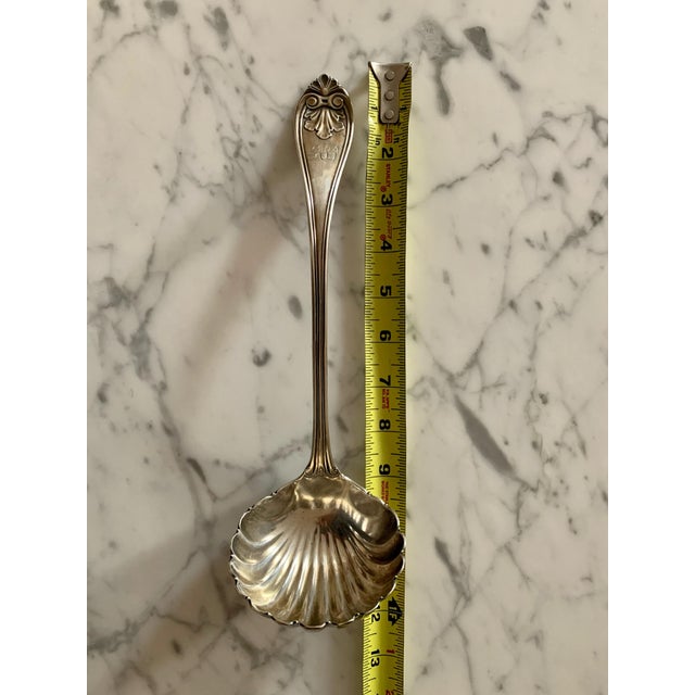 Metal Large Gorham Soup Ladle in the "Josephine" Pattern 1855 Coin For Sale - Image 7 of 9