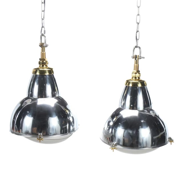 Industrial Pendant Lights by Bobo Intriguing Objects a Pair For Sale