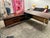This mid-century modern executive desk, attributed to George Nelson, exemplifies the clean lines, functional elegance, and...