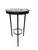 Coastal Mediterranean Style Hand-Painted Ceramic and Wrought Iron Coastal Martini Table For Sale - Image 3 of 12