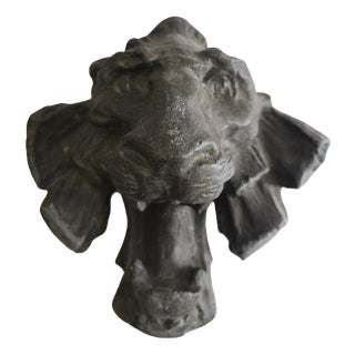 Lion Head Relief, 1970 For Sale