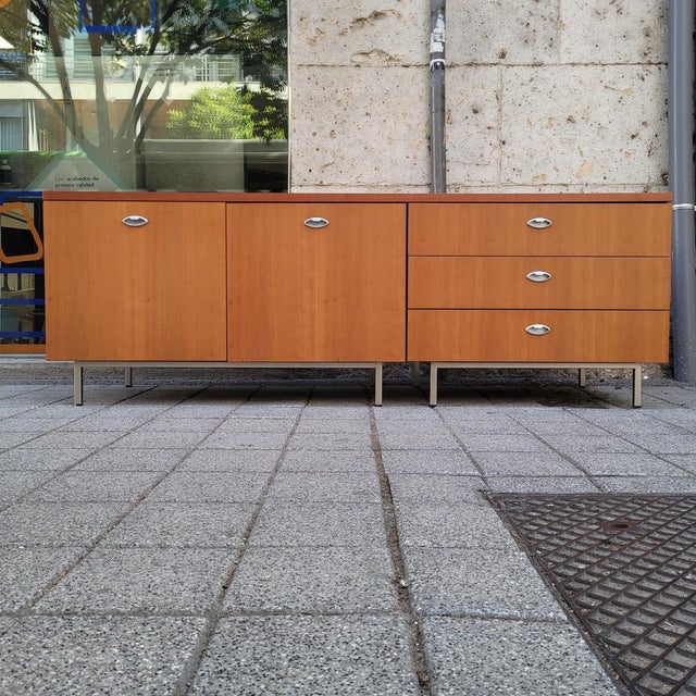 Mid-Century Sideboard in Wood and Steel after George Nelson, 1970s For Sale - Image 13 of 18