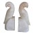 Vintage Alabaster Parrot Bookends For Sale