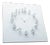 Mocapwhite-White Illusionistic Wall Clock by Jan Paul For Sale