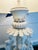 Antique Neoclassical Bisque Figural Table Lamp Classical Maiden Column Form With Pierced Illuminated Base For Sale - Image 9 of 10