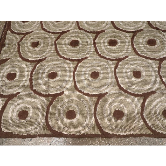 Sand Galerie Shabab Collection Mid-20th Century Spanish Textile Flatweave Rug For Sale - Image 8 of 10