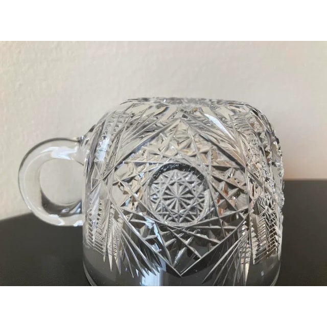 Glass Antique American Cut Crystal Punch Cup, Circa Early 20th Century For Sale - Image 7 of 12