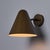 Jacques Biny Mid-Century Modern 'ZuZu' Brown Painted Brass Wall Sconce in the Style of Jacques Biny For Sale - Image 4 of 9