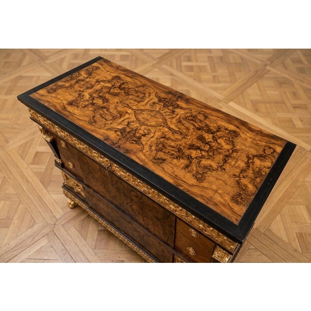 Art Deco Walnut Burl Chest of Drawers from a Venetian Palace, 1930s For Sale - Image 10 of 11