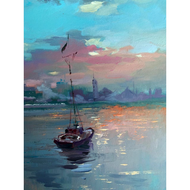 Oil Painting Romantic Sailing Yuriy Suprunchuk For Sale - Image 11 of 12