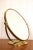 Fine Swedish Modern Brass Table Mirror, Maker unknown but in high quality. The mirror measures 31 cm in height and the...