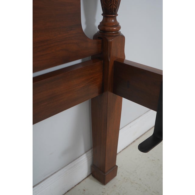 Henkel Harris Walnut Queen Size Poster Bed For Sale - Image 15 of 16