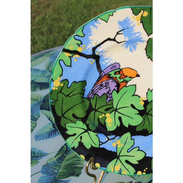 1930s 1930s Royal Doulton Art Deco Bird Dinner Plate For Sale - Image 5 of 13