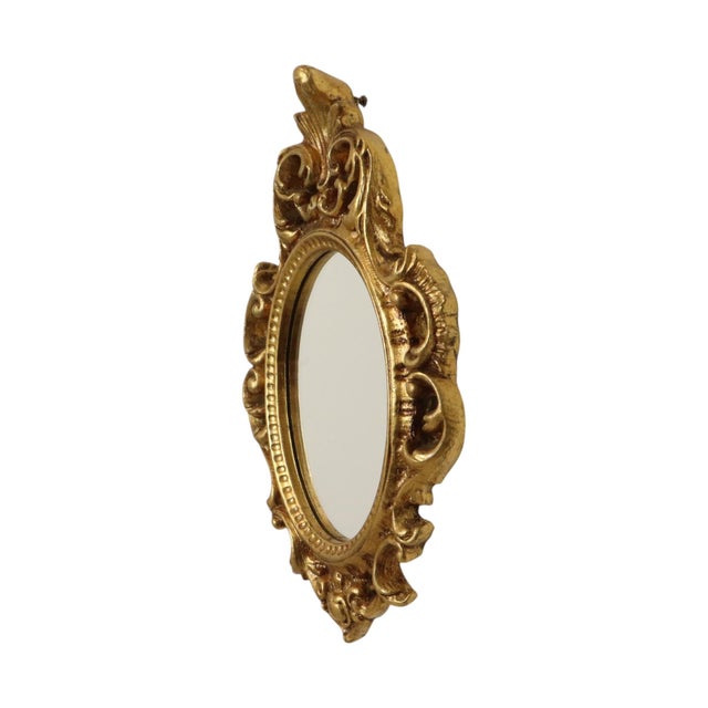 Small French Crested Mirror with Gold Leaf Gilt For Sale - Image 9 of 18