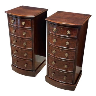 Bedside Tables in Mahogany from Befos, Set of 2 For Sale