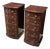 Bedside Tables in Mahogany from Befos, Set of 2 For Sale