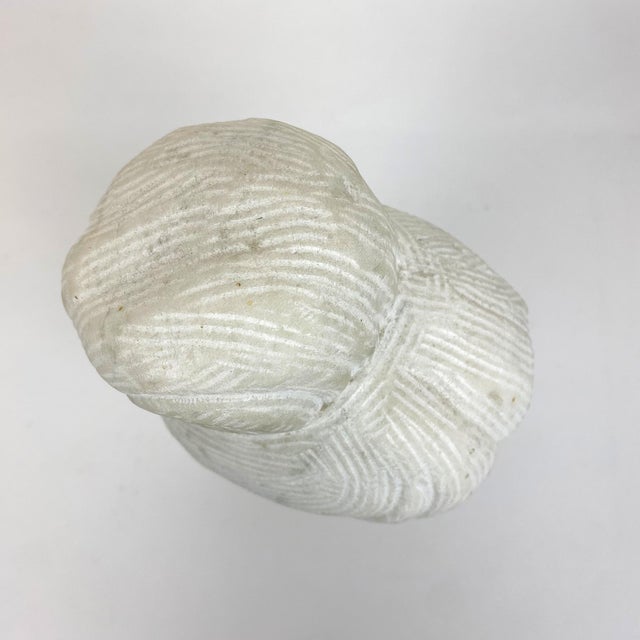 1960s Italian Carved Alabaster Bust of a Woman For Sale - Image 9 of 11