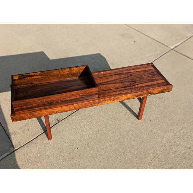 1960s 1960s Torbjørn Afdal 'Krobo' Style Rosewood Planter Bench For Sale - Image 5 of 12