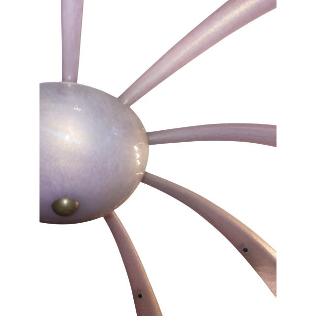 1950s Pair Barovier & Toso Murano Glass Fuochi D’Artificio “Fireworks” Chandeliers For Sale - Image 9 of 10