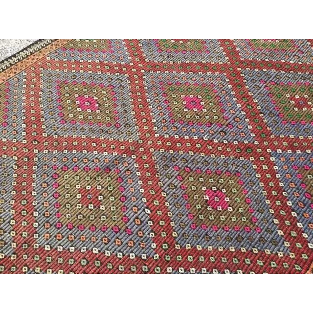 Turkish Kilim Rug - 6'2" X 11'9" For Sale - Image 4 of 6