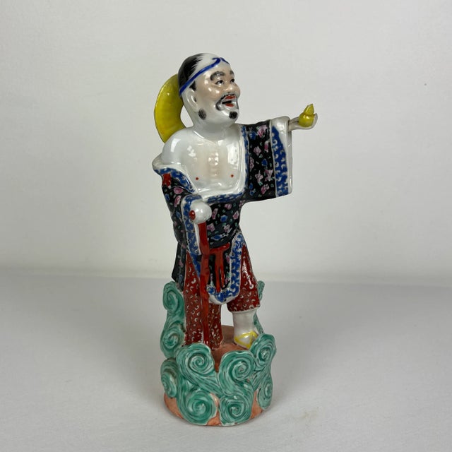 Rose 1920s Famille Rose Immortal Figurine For Sale - Image 8 of 8