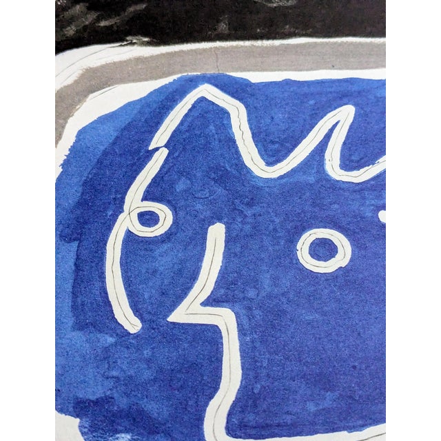 Georges Braque, Face in Blue, Limited Edition Phototype, 1962 For Sale - Image 4 of 10