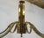 Mid Century Brass Tower Chandelier. Stunning Brass Tower Chandelier with wide brass flat bar arm design having a brass...