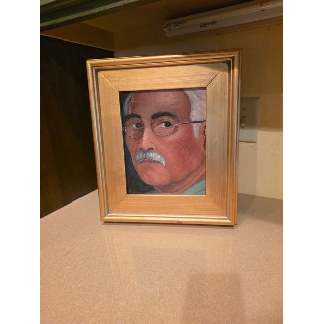 Vintage Artist Self Portrait by Augusto Brocca For Sale In San Antonio - Image 6 of 7
