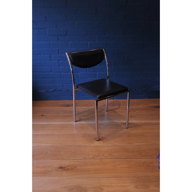 Vintage Modern Desk Chair in Chrome and Leatherette from Zoeftig For Sale - Image 16 of 16