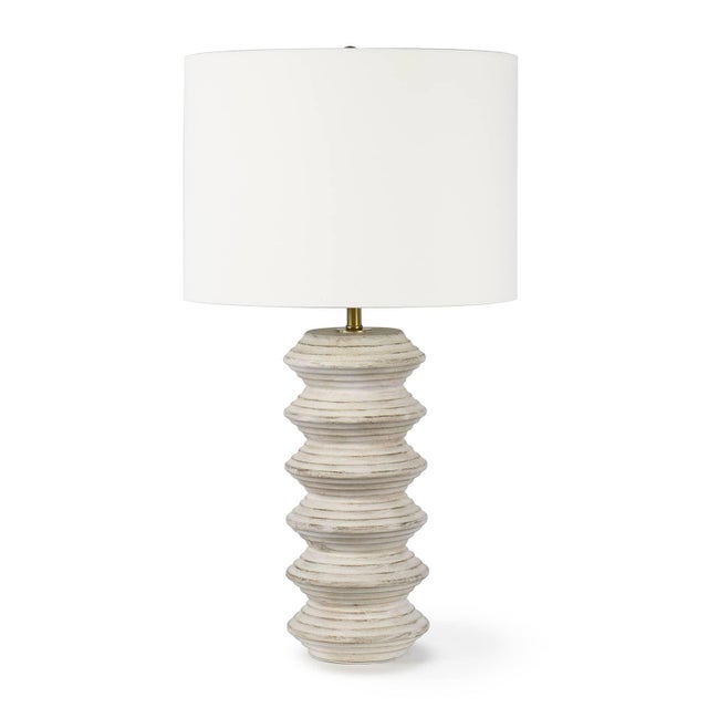 Regina Andrew Nova Wood Table Lamp, White For Sale - Image 9 of 9